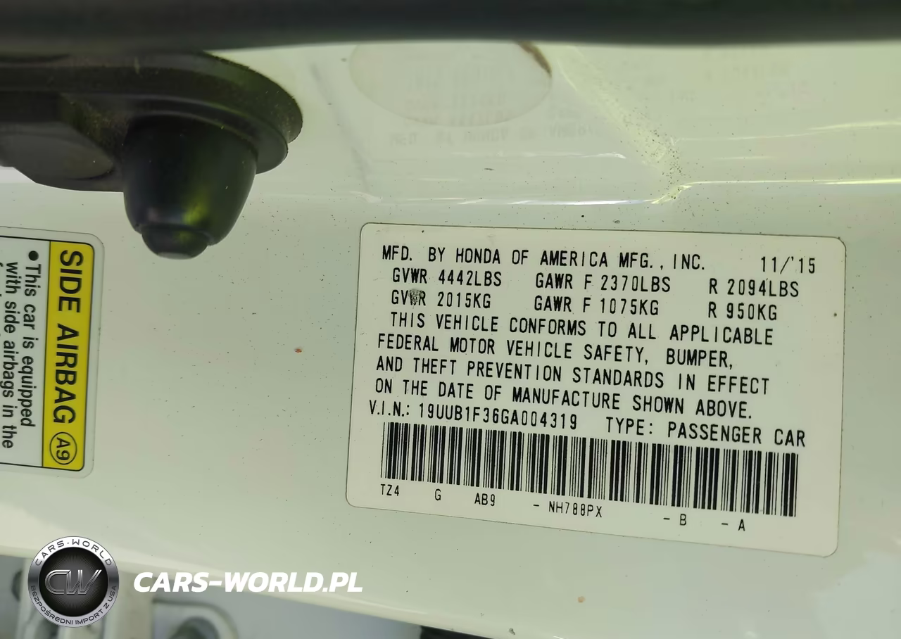 2016 Acura Tlx VIN:19UUB1F36GA004319 - 9