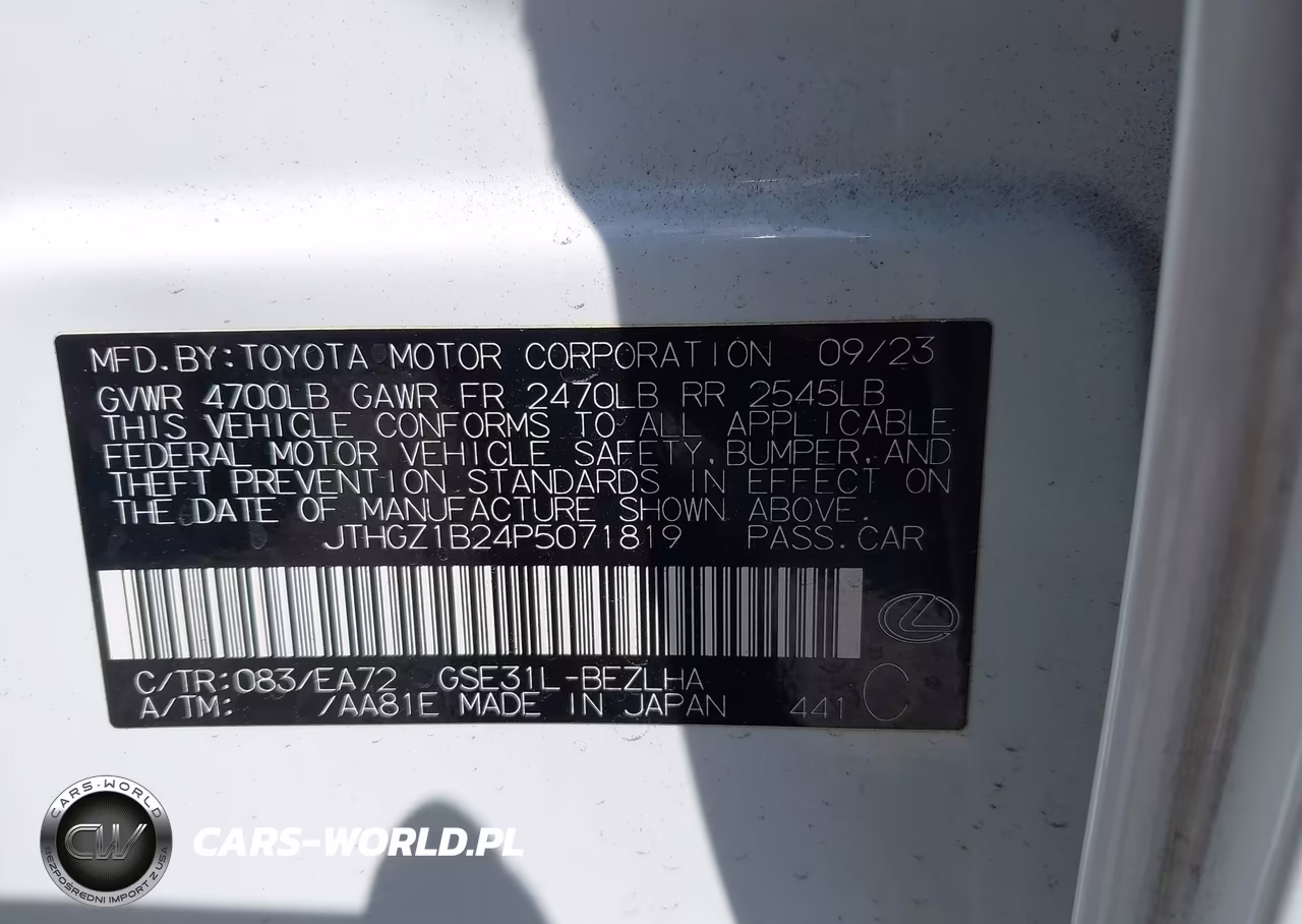 2023 Lexus Is 350 F Sport VIN:JTHGZ1B24P5071819 - 9