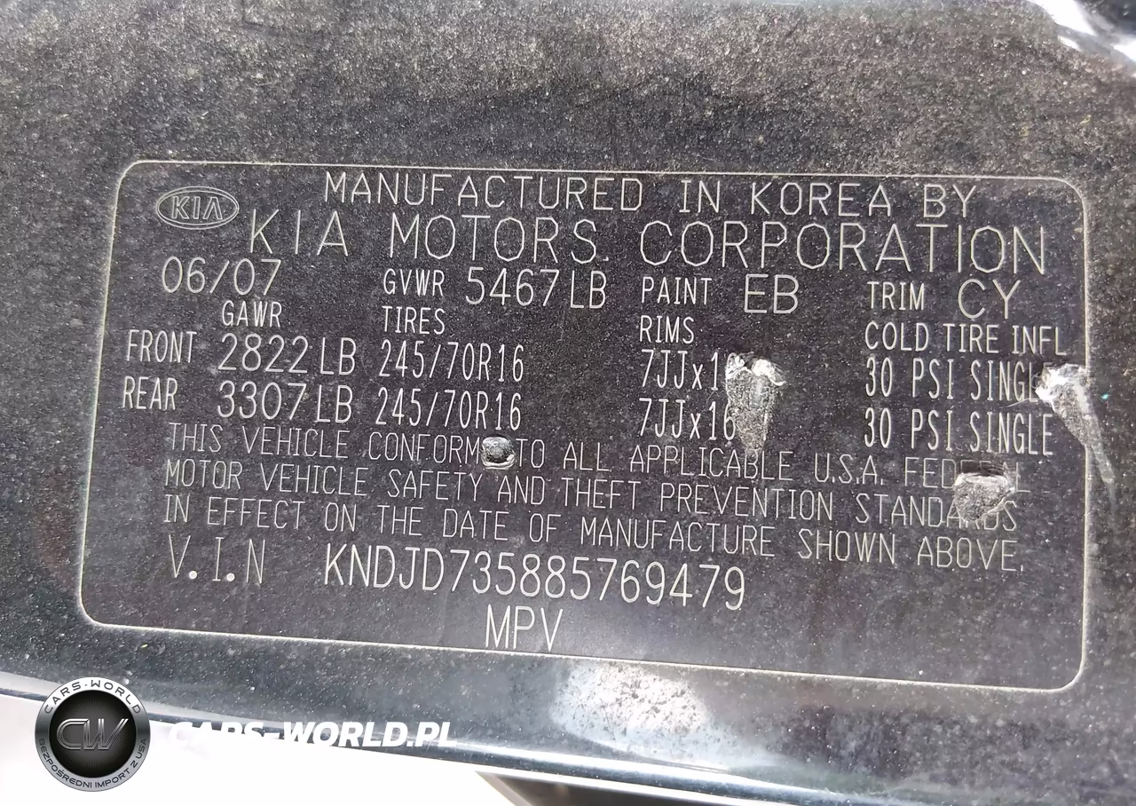 2008 Kia Sorento Lx VIN:KNDJD735885769479 - 9