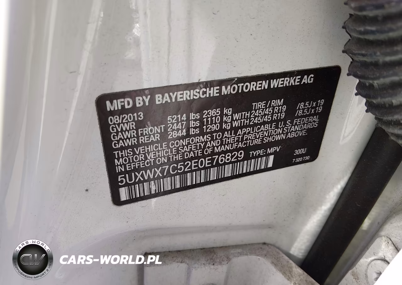 2014 BMW X3 xDrive35I VIN:5UXWX7C52E0E76829 - 9