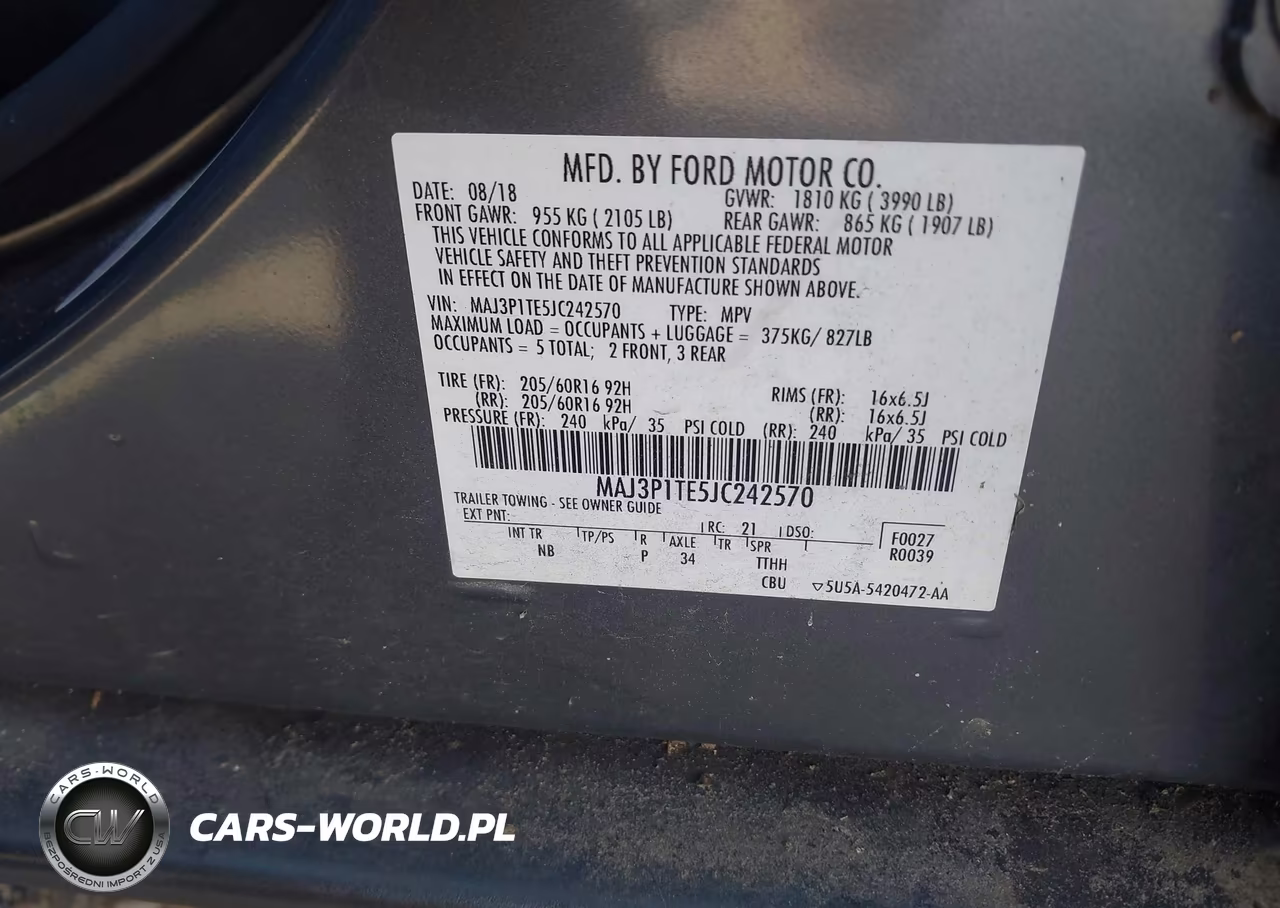 2018 Ford Ecosport Se VIN:MAJ3P1TE5JC242570 - 9