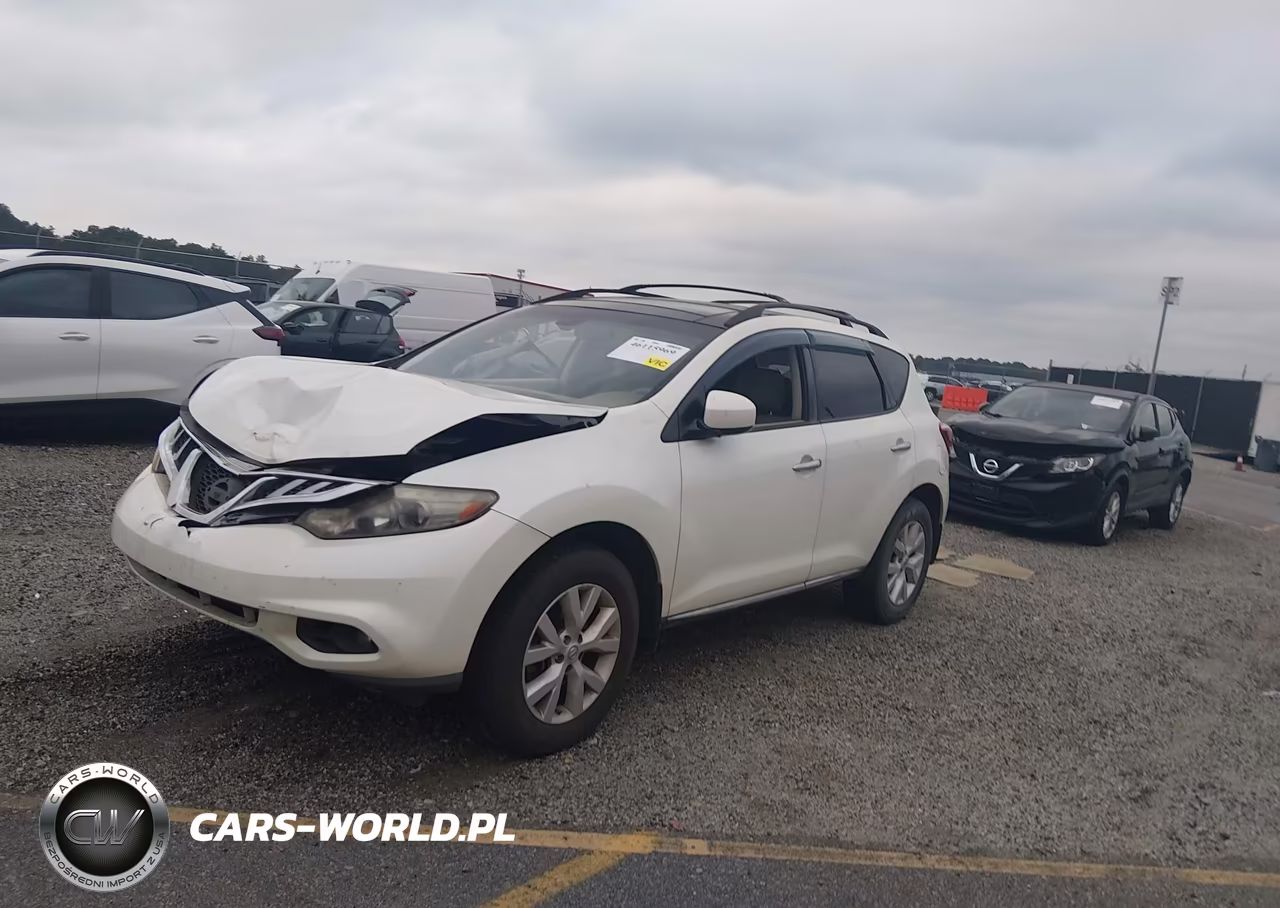 2012 Nissan Murano Sl VIN:JN8AZ1MU1CW104242 - 2