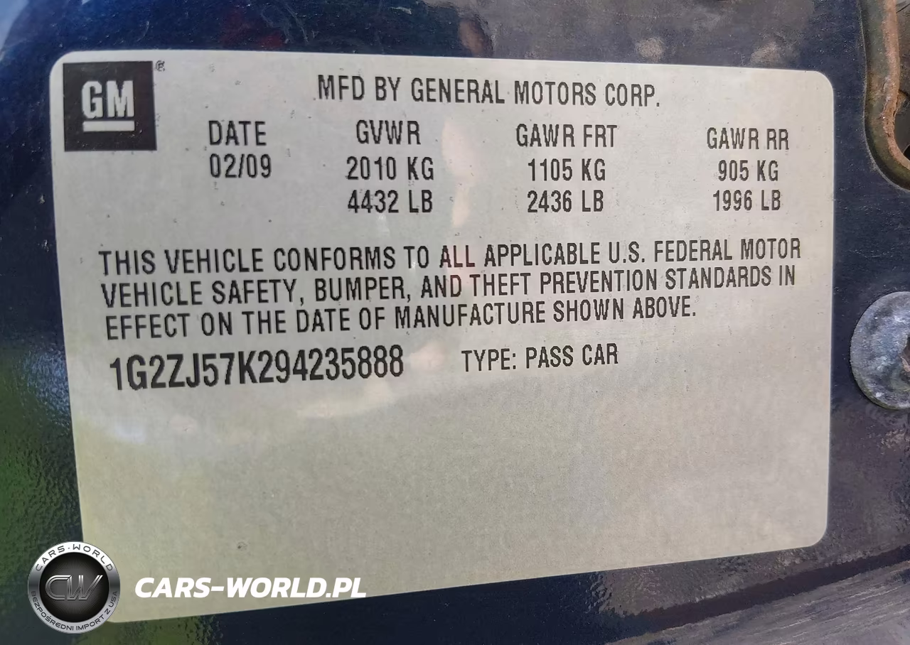 2009 Pontiac G6 New Se VIN:1G2ZJ57K294235888 - 9
