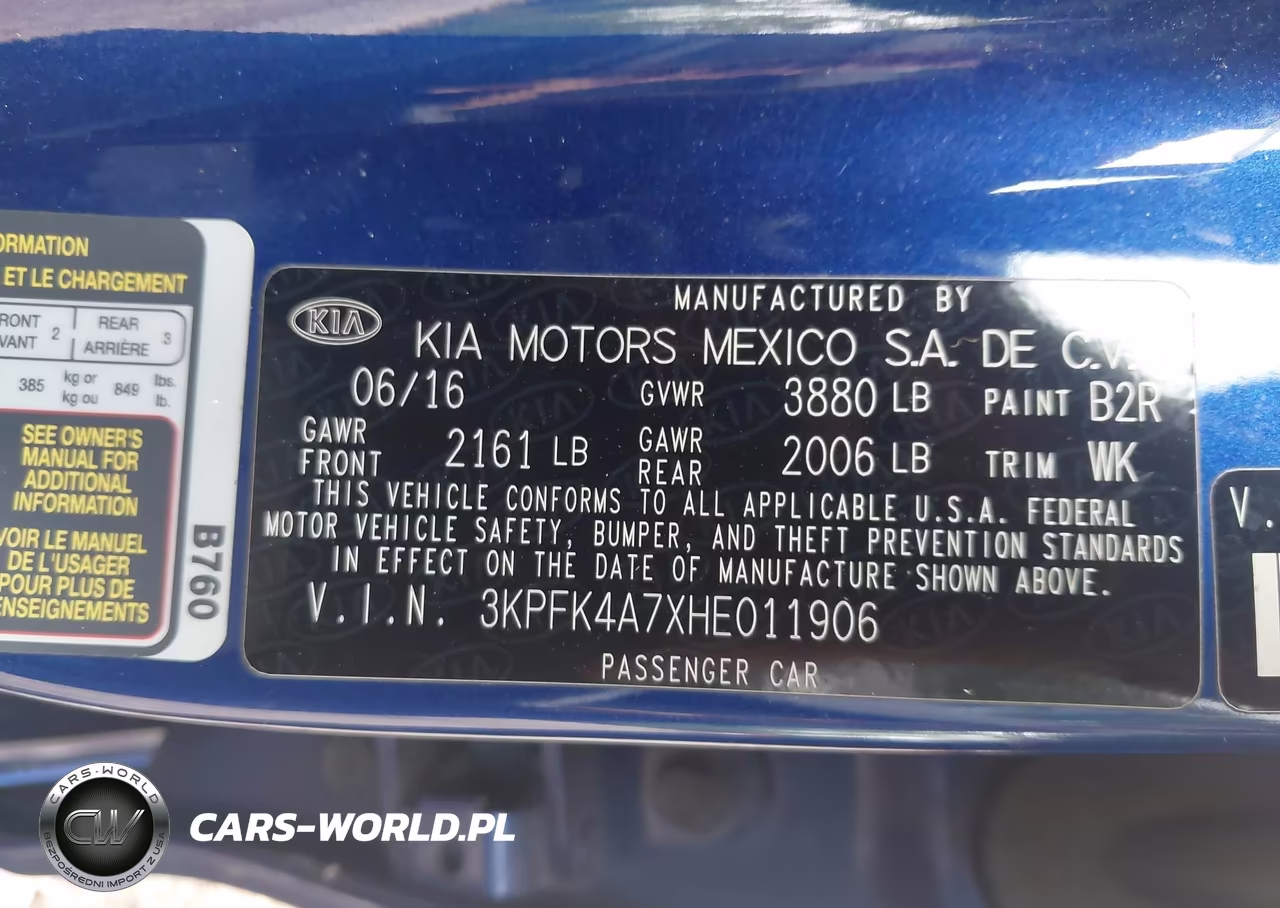 2017 Kia Forte Lx VIN:3KPFK4A7XHE011906 - 9