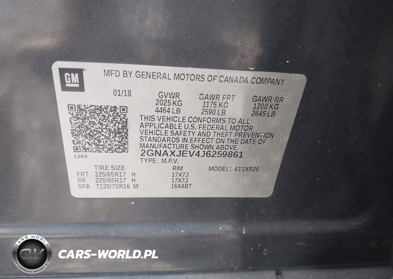 2018 Chevrolet Equinox Lt VIN:2GNAXJEV4J6259861 - 9