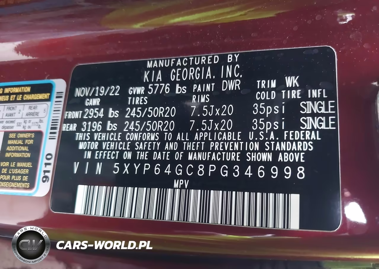 2023 Kia Telluride S VIN:5XYP64GC8PG346998 - 9