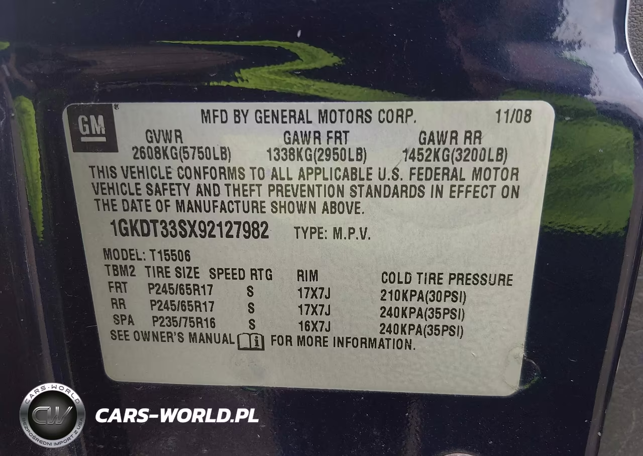 2009 GMC Envoy Sle VIN:1GKDT33SX92127982 - 9