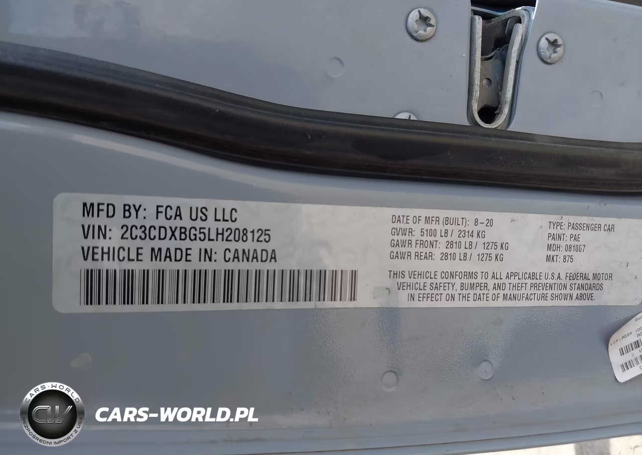 2020 Dodge Charger Sxt Rwd VIN:2C3CDXBG5LH208125 - 9