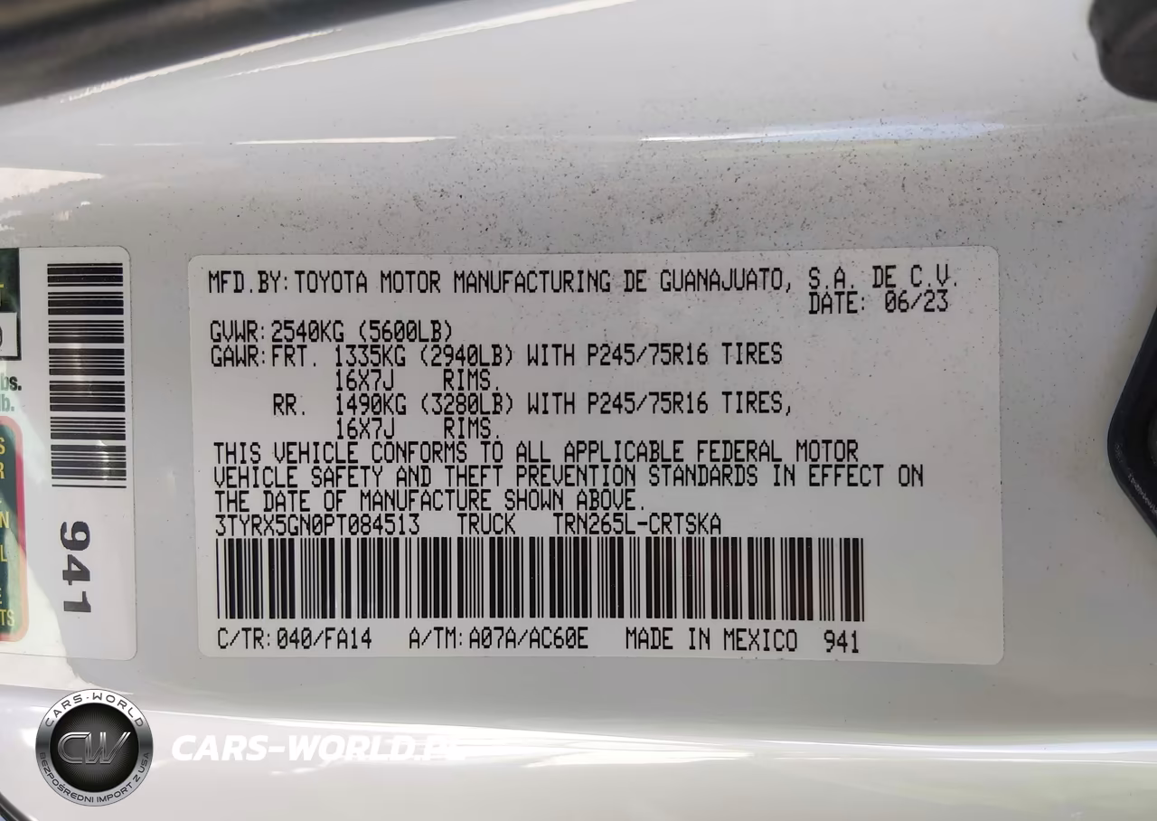 2022 Toyota Tacoma Sr VIN:3TYRX5GN9NT055699 - 9