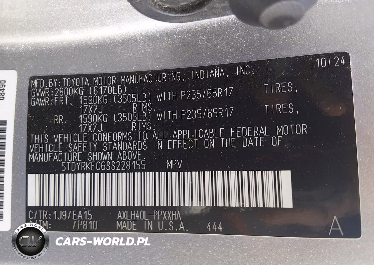 2025 Toyota Sienna Xle-Xle 8 Passenger VIN:5TDYRKEC6SS228155 - 9