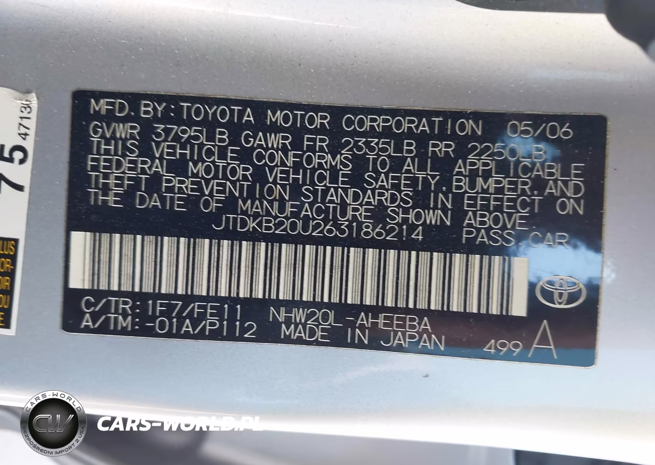 2006 Toyota Prius VIN:JTDKB20U263186214 - 9