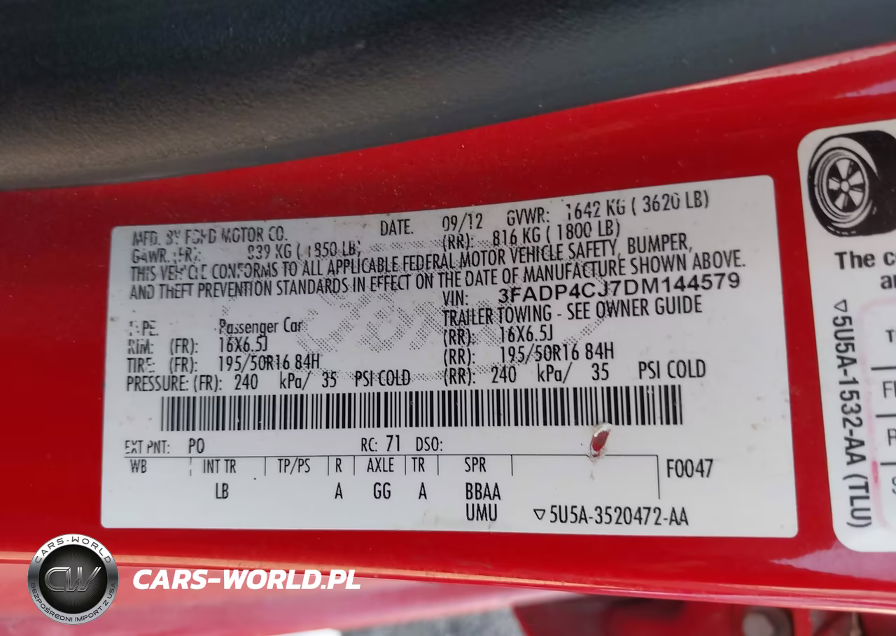 2013 Ford Fiesta Titanium VIN:3FADP4CJ7DM144579 - 9