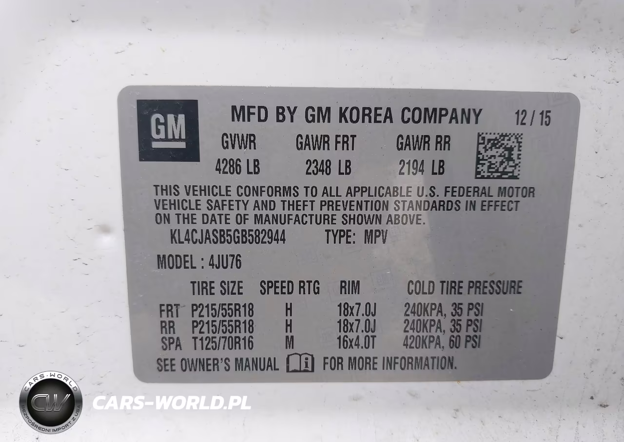 2016 Buick Encore VIN:KL4CJASB5GB582944 - 9