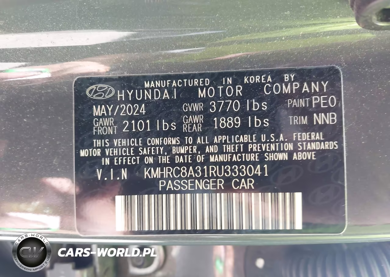 2024 Hyundai Venue Limited VIN:KMHRC8A31RU333041 - 9