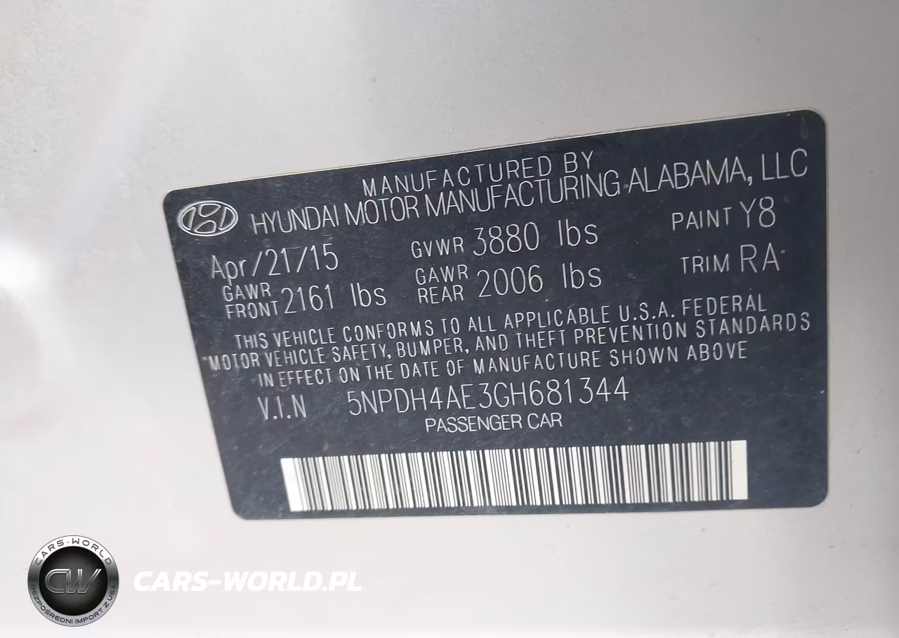 2016 Hyundai Elantra Se VIN:5NPDH4AE3GH681344 - 9