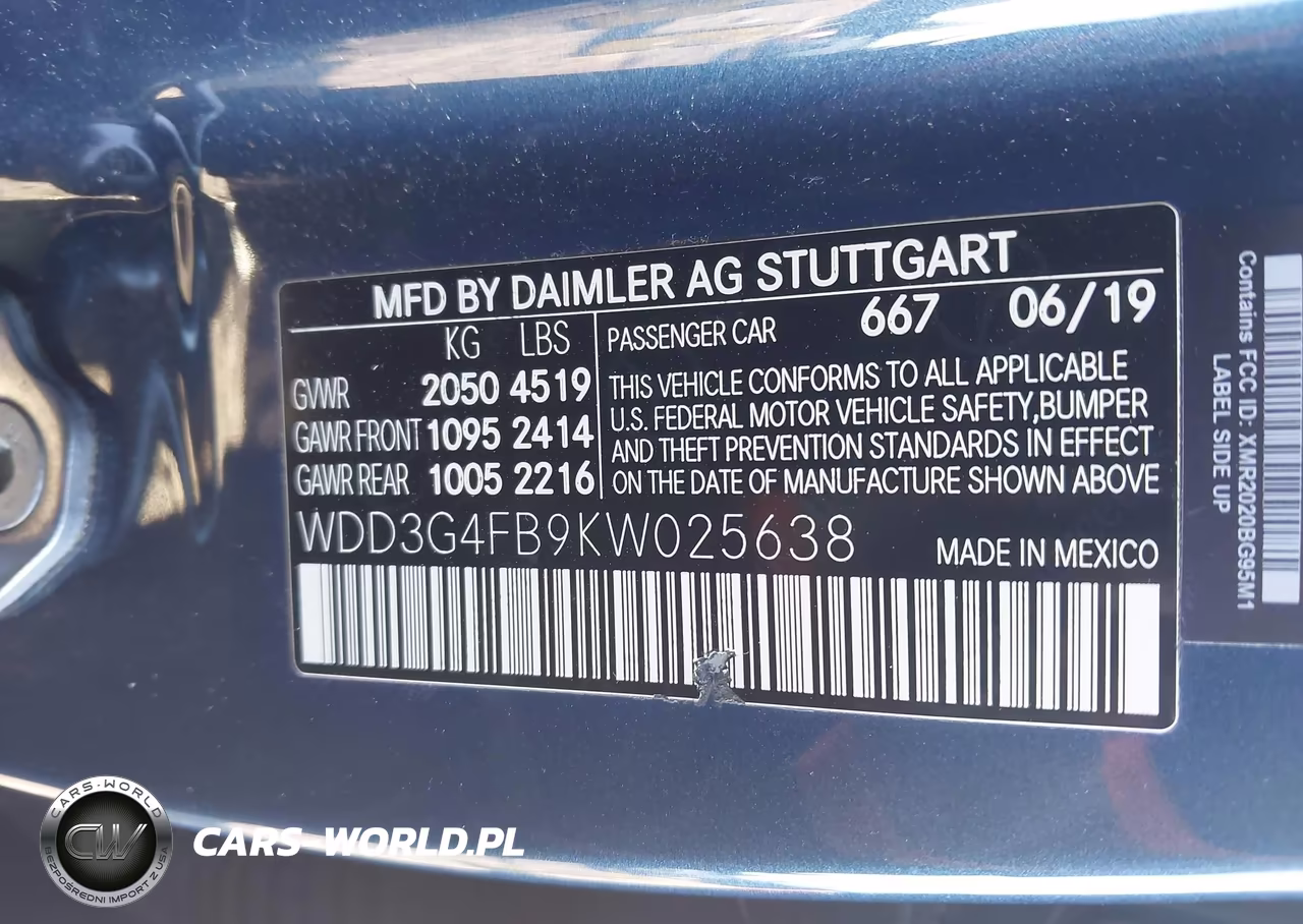 2019 Mercedes-Benz A 220 4Matic VIN:WDD3G4FB9KW025638 - 9