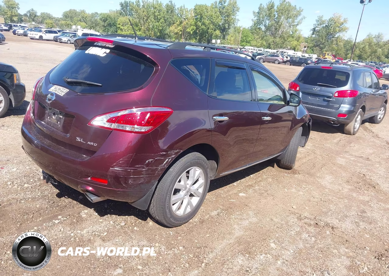 2014 Nissan Murano Sl VIN:JN8AZ1MW6EW521439 - 4