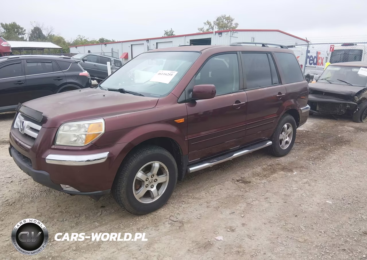2007 Honda Pilot Ex VIN:2HKYF184X7H506043 - 2