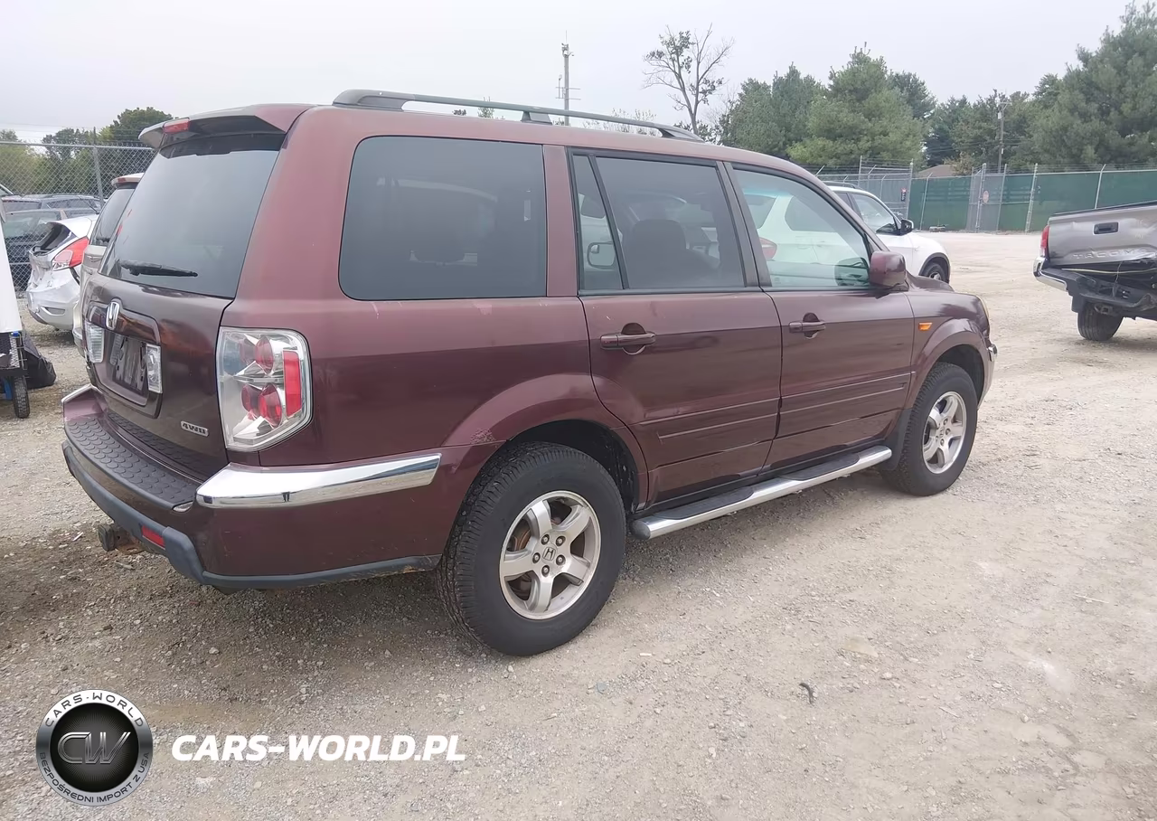 2007 Honda Pilot Ex VIN:2HKYF184X7H506043 - 4