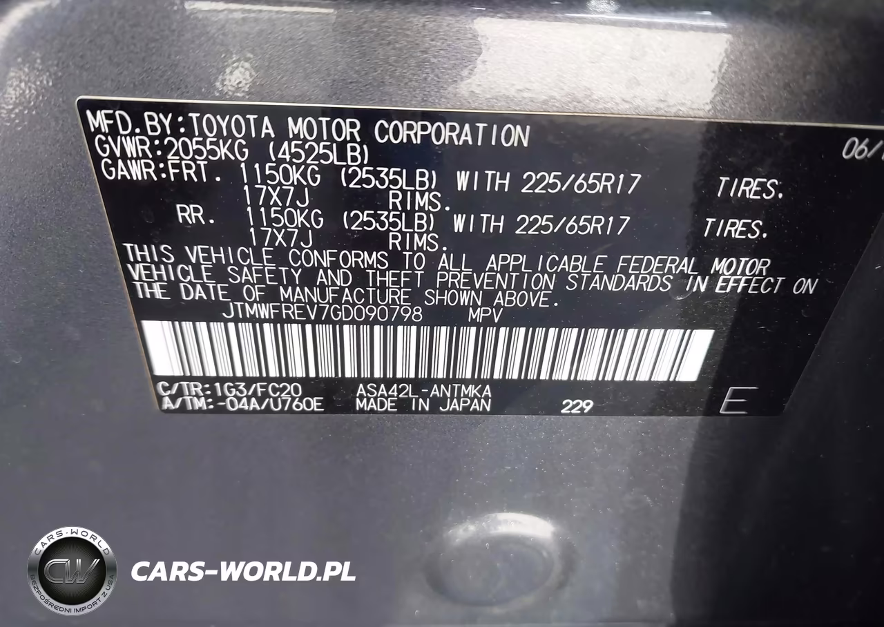 2016 Toyota Rav4 Xle VIN:JTMWFREV7GD090798 - 9