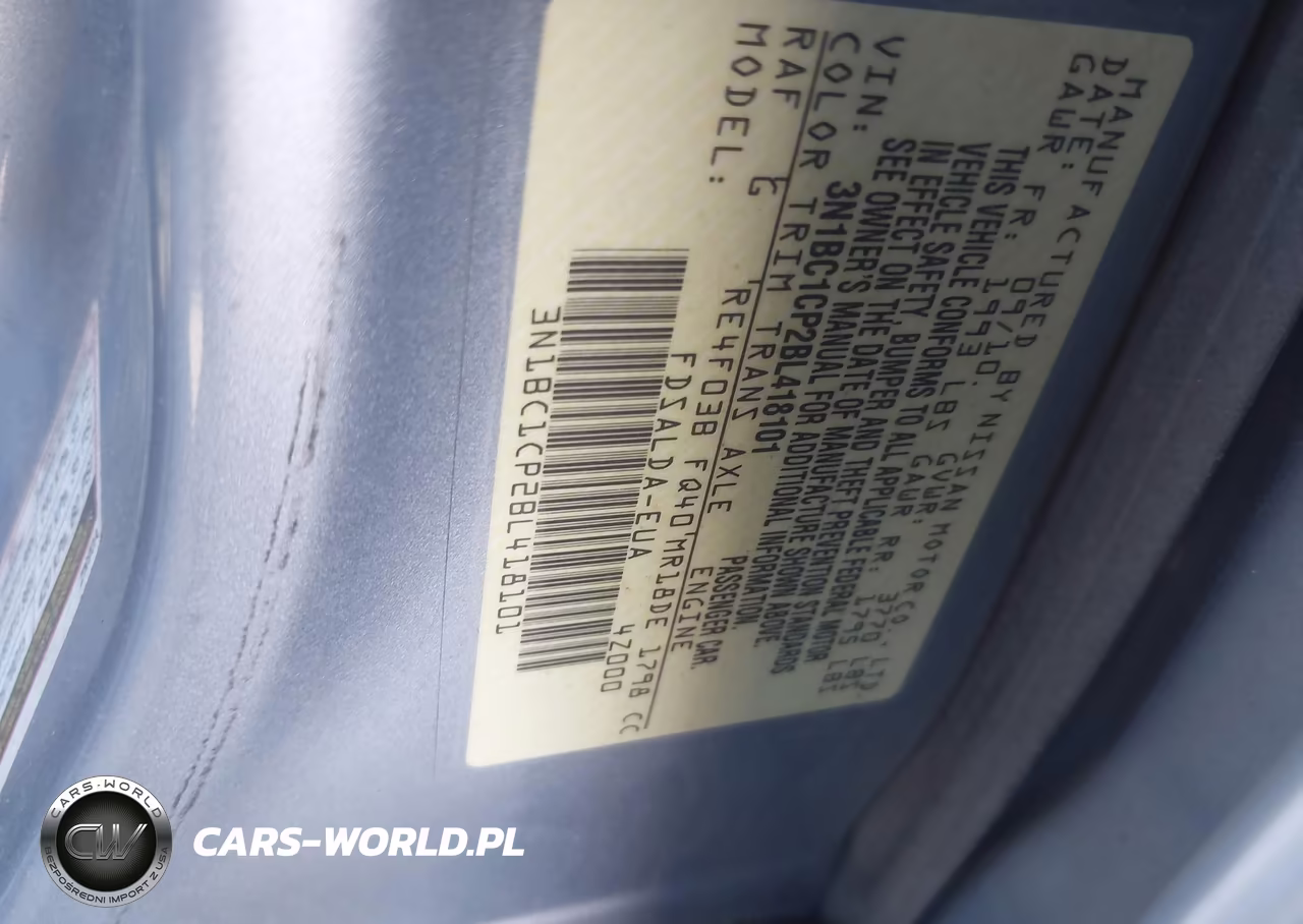 2011 Nissan Versa 1.8S VIN:3N1BC1CP2BL418101 - 9