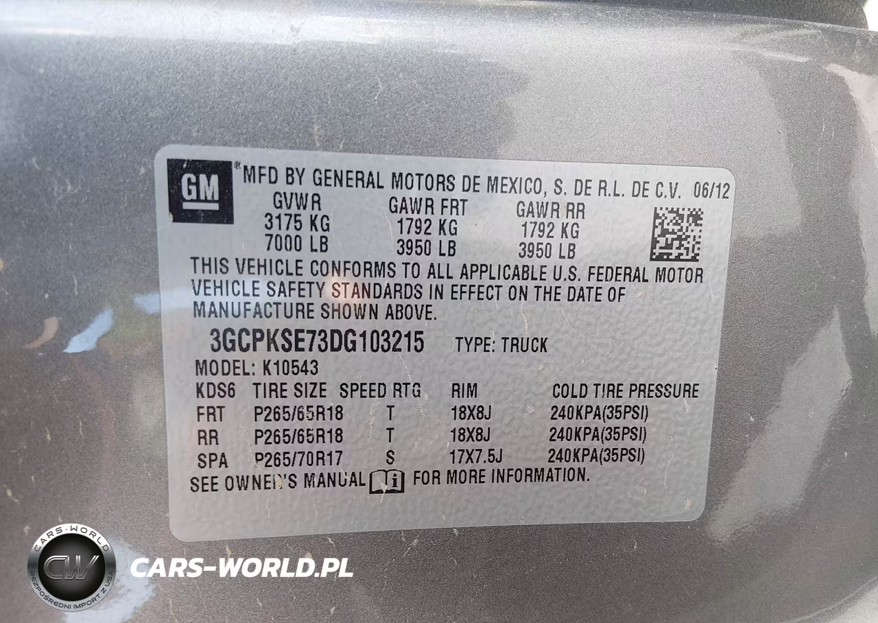 2013 Chevrolet Silverado 1500 Lt VIN:3GCPKSE73DG103215 - 9