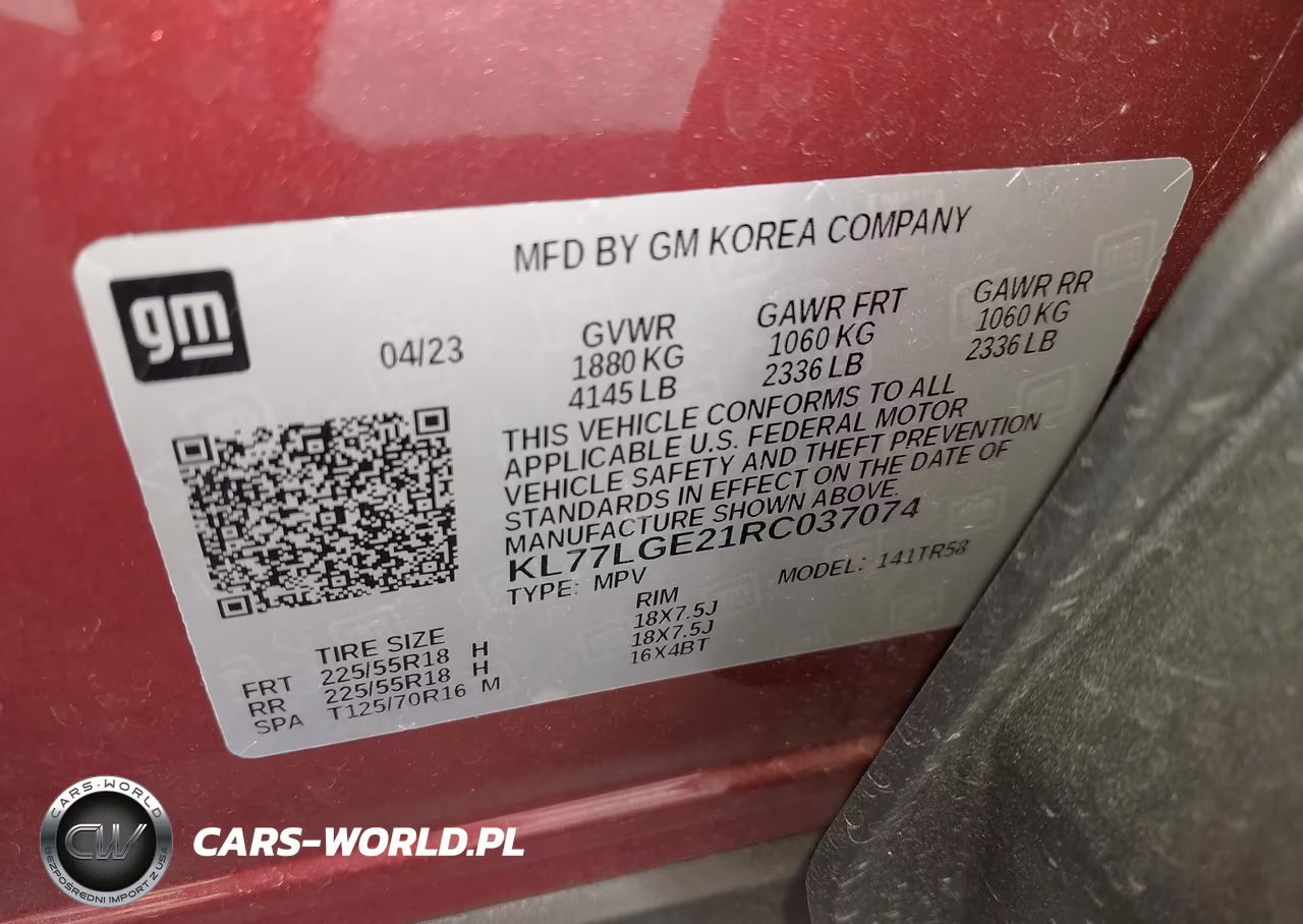 2024 Chevrolet Trax Fwd 1Rs VIN:KL77LGE21RC037074 - 9