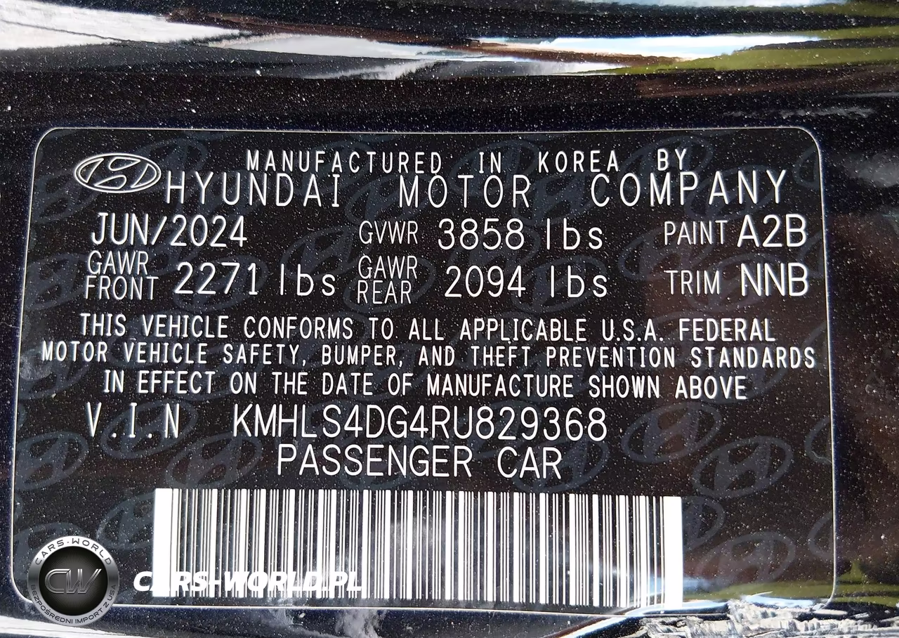 2024 Hyundai Elantra Sel VIN:KMHLS4DG4RU829368 - 9