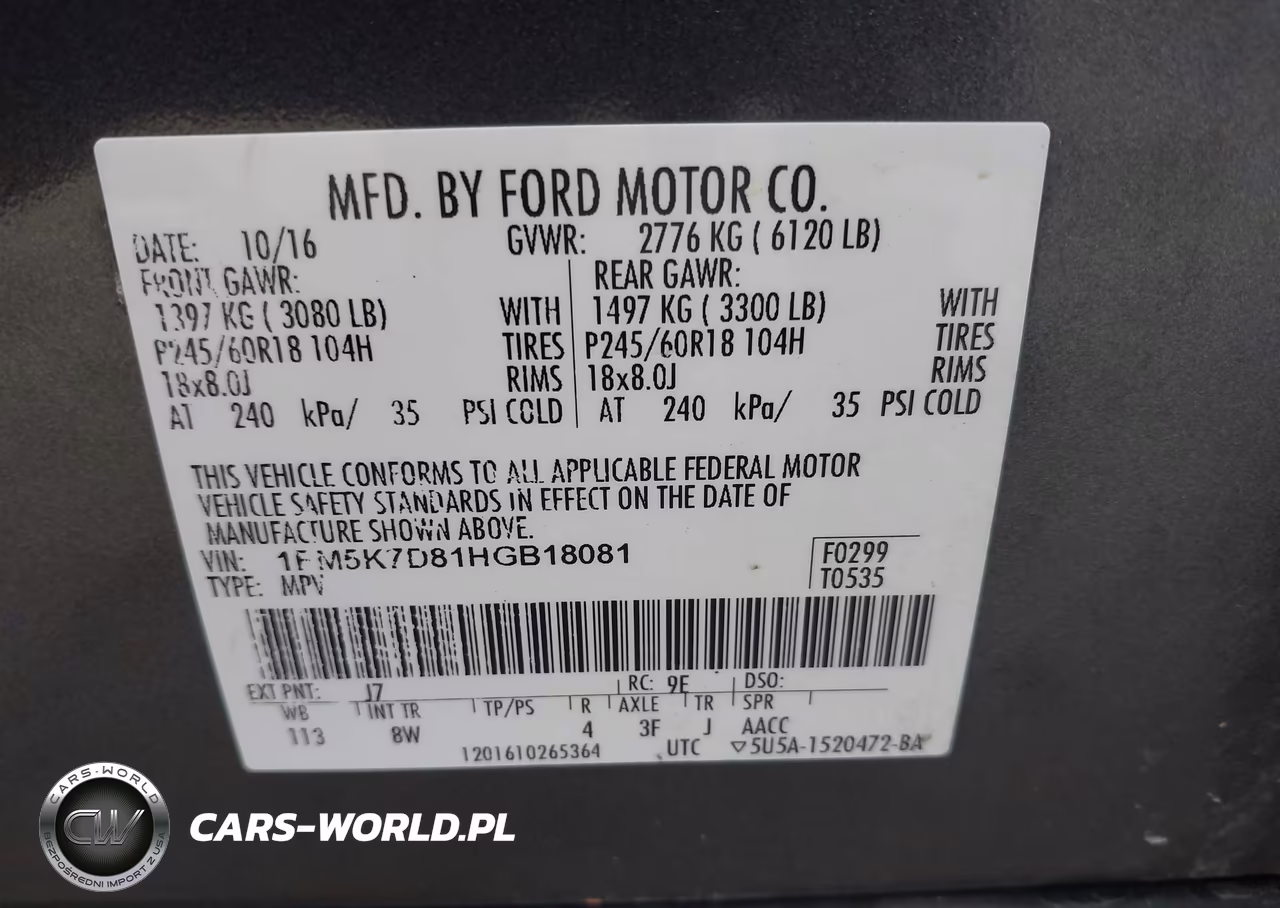 2017 Ford Explorer Xlt VIN:1FM5K7D81HGB18081 - 9