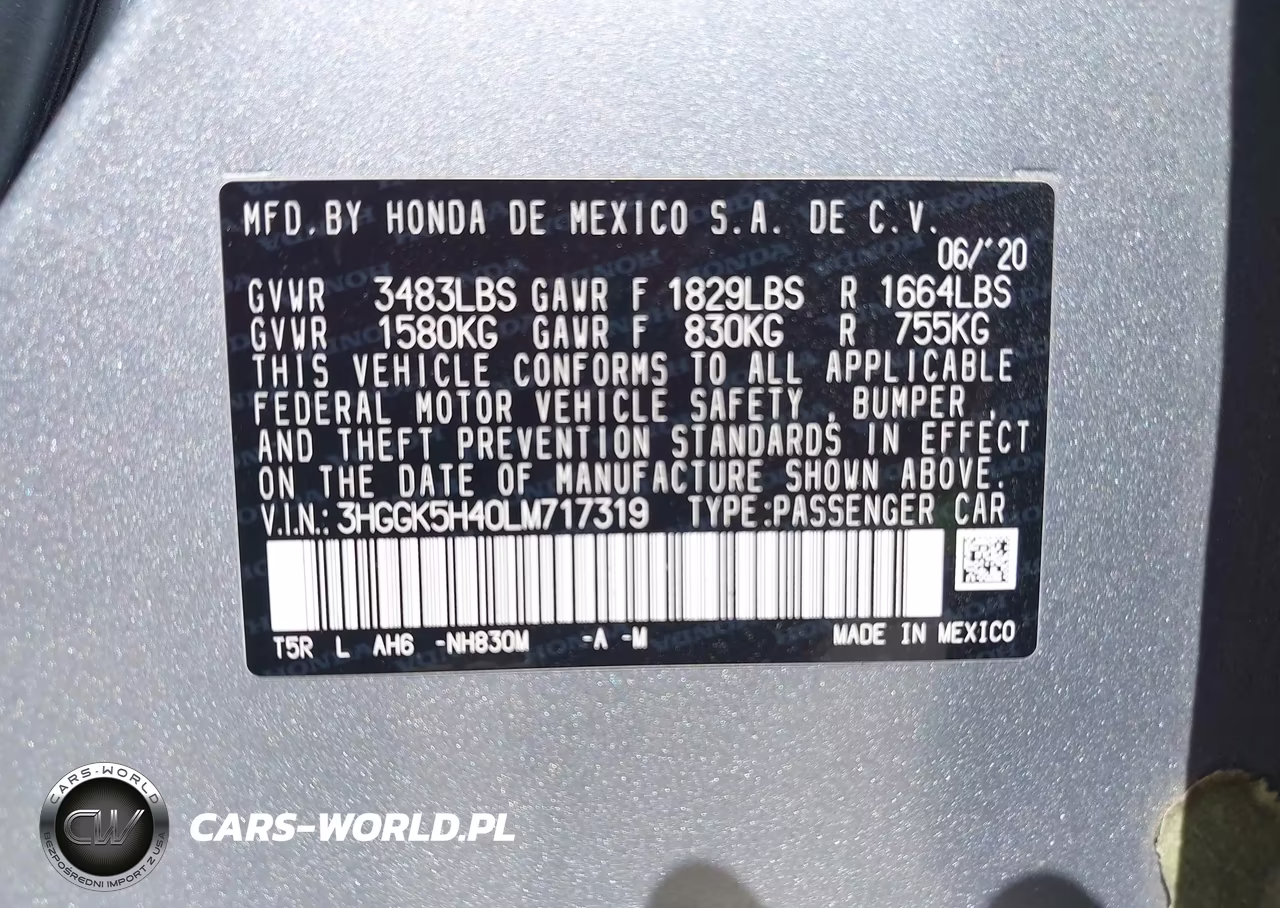 2020 Honda Fit Lx VIN:3HGGK5H40LM717319 - 9