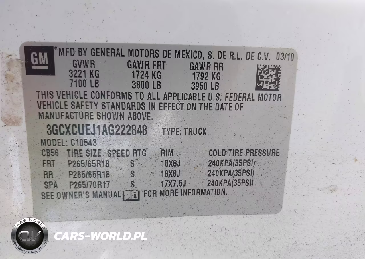 2010 Chevrolet Silverado 1500 Hybrid 1Hy VIN:3GCXCUEJ1AG222848 - 9