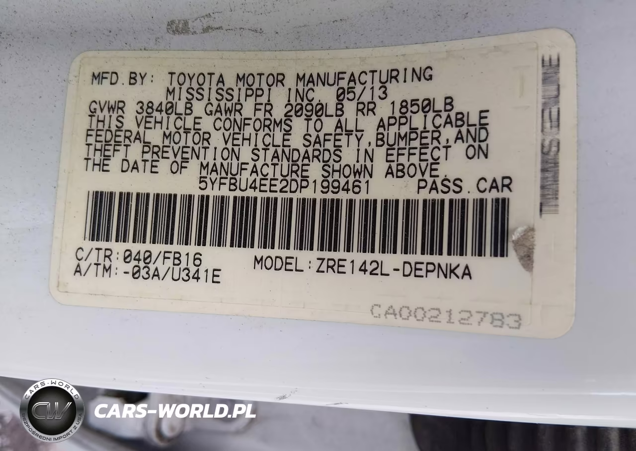 2013 Toyota Corolla Le VIN:5YFBU4EE2DP199461 - 9