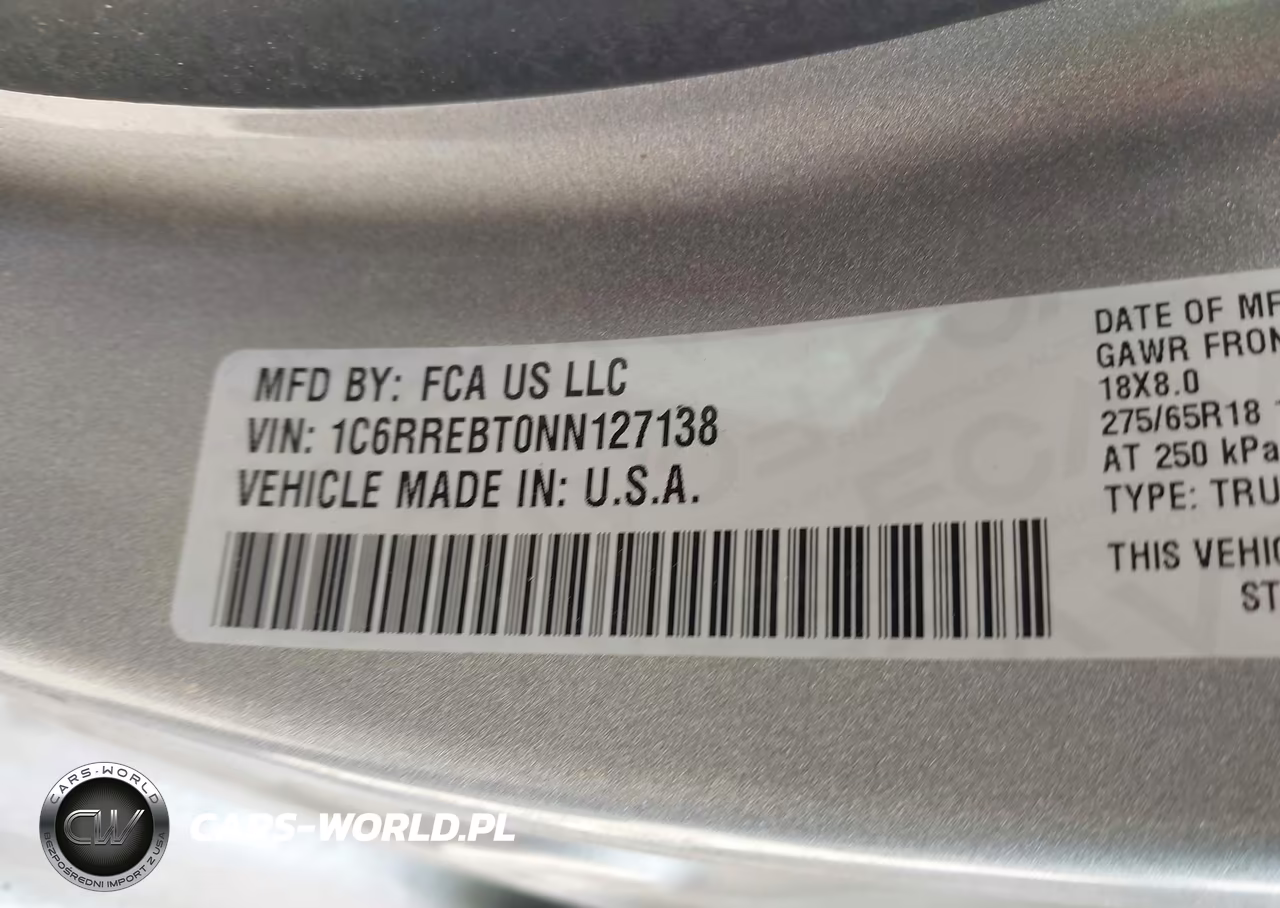 2022 Ram 1500 Lone Star 4X2 6'4 Box VIN:1C6RREBT0NN127138 - 9