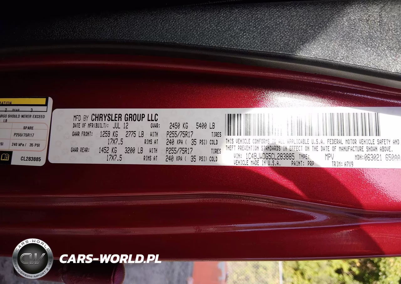 2012 Jeep Wrangler Unlimited Sport VIN:1C4BJWDG5CL283885 - 9