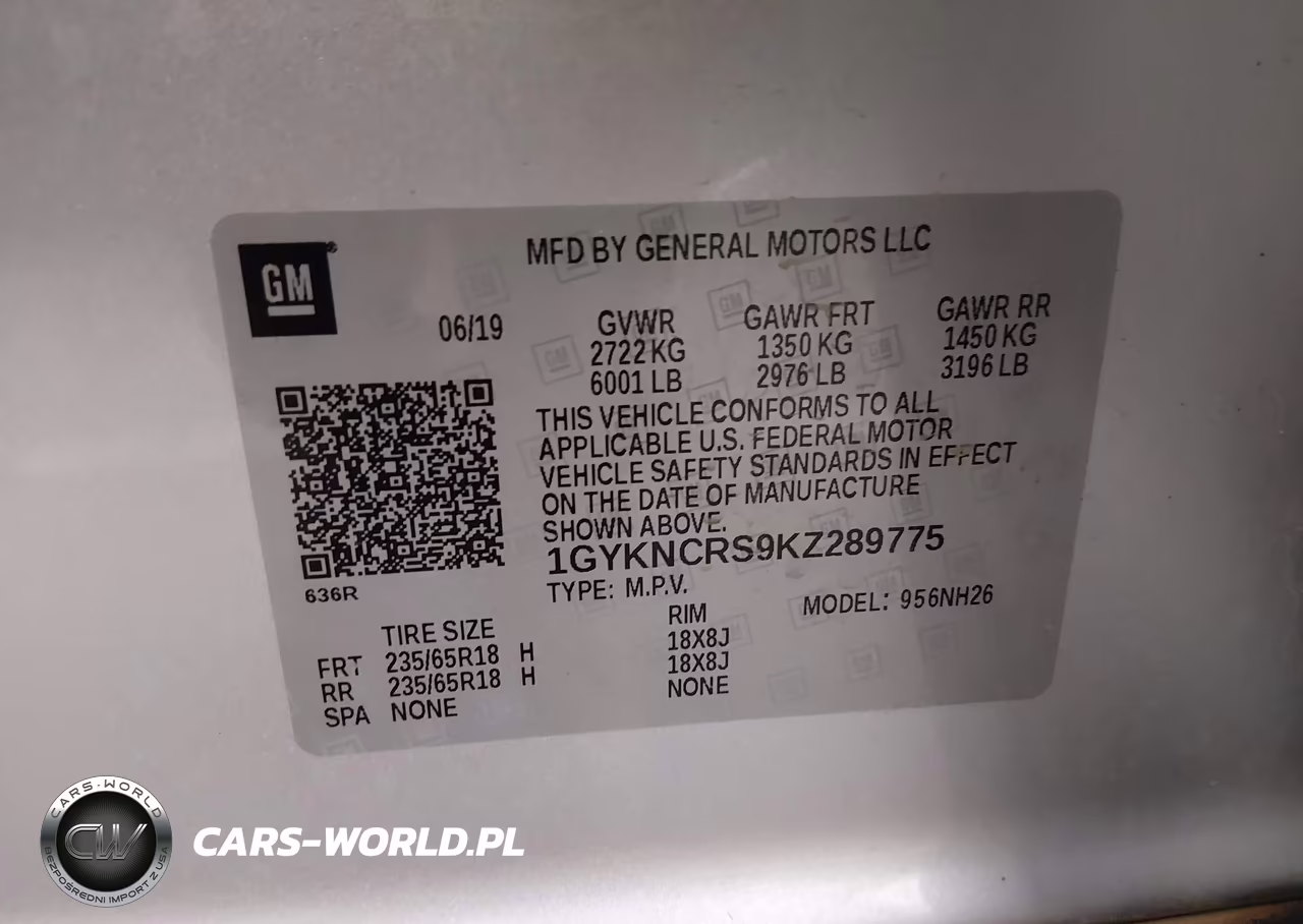2019 Cadillac Xt5 Luxury VIN:1GYKNCRS9KZ289775 - 9
