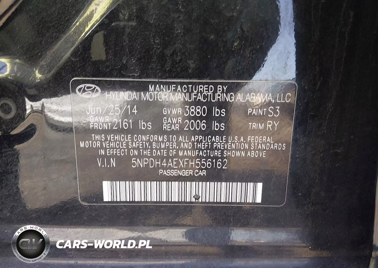 2015 Hyundai Elantra Se VIN:5NPDH4AEXFH556162 - 9