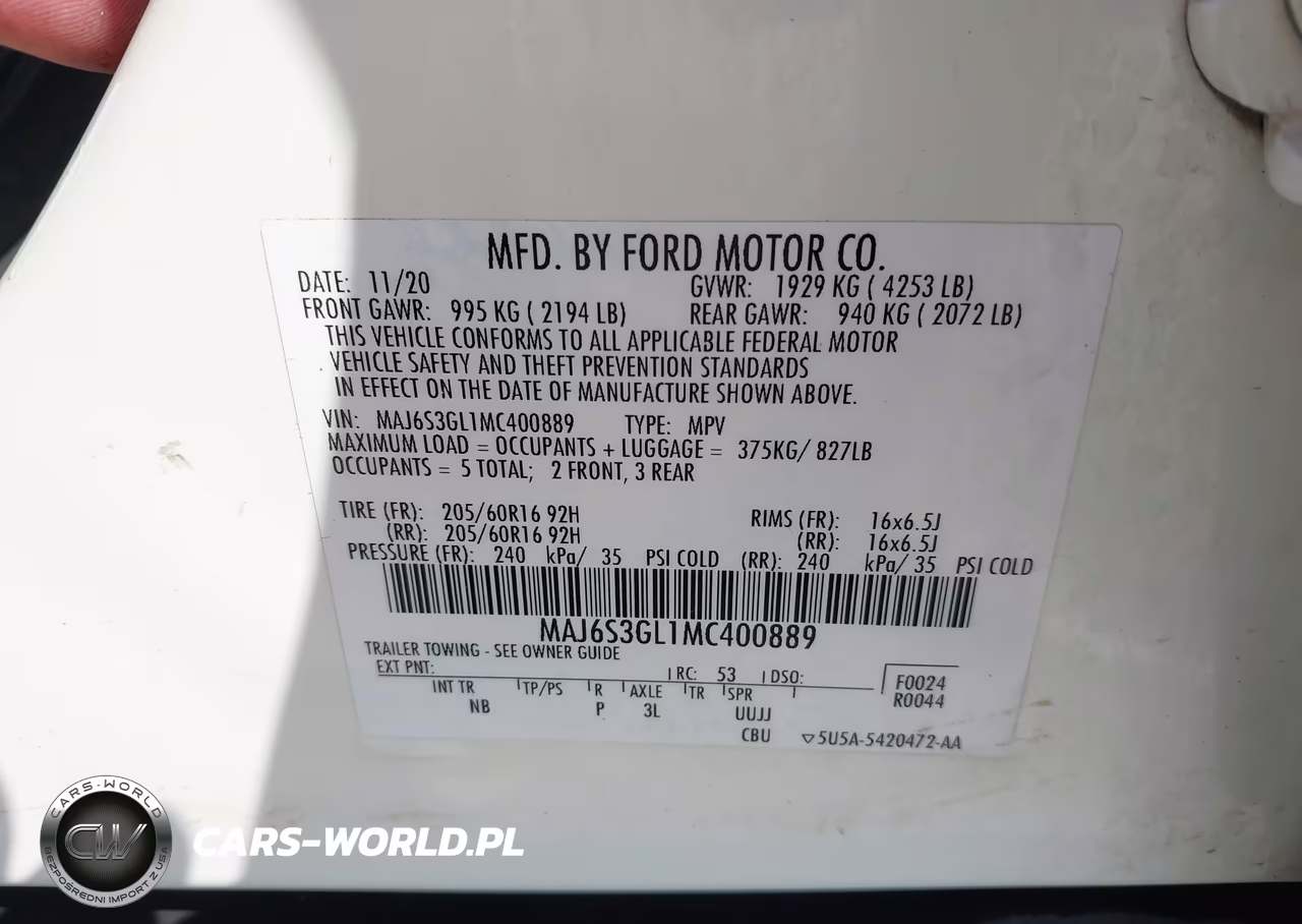 2021 Ford Ecosport Se VIN:MAJ6S3GL1MC400889 - 9