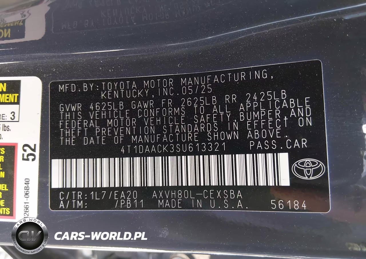 2025 Toyota Camry Se VIN:4T1DAACK3SU613321 - 9