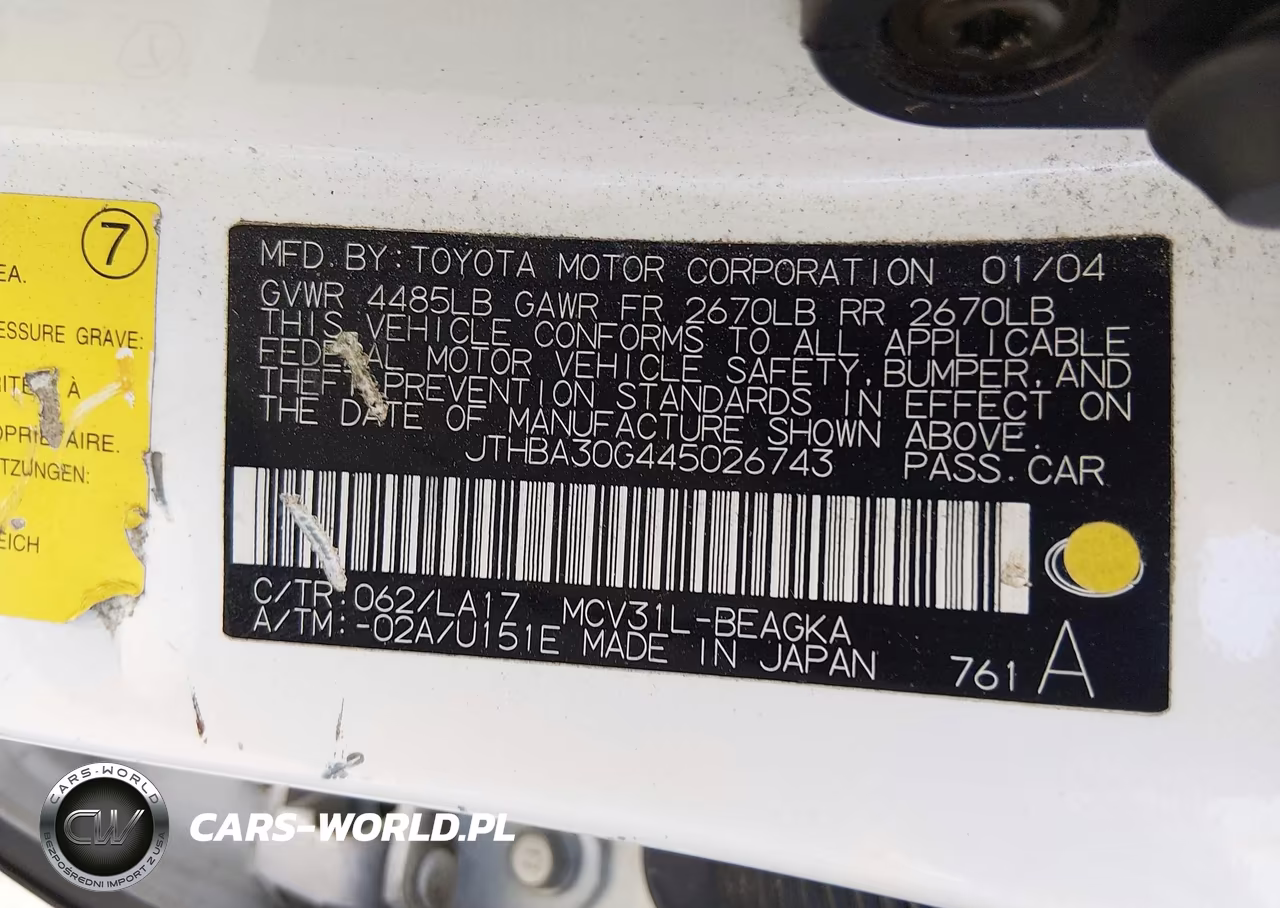 2004 Lexus Es 330 VIN:JTHBA30G445026743 - 9