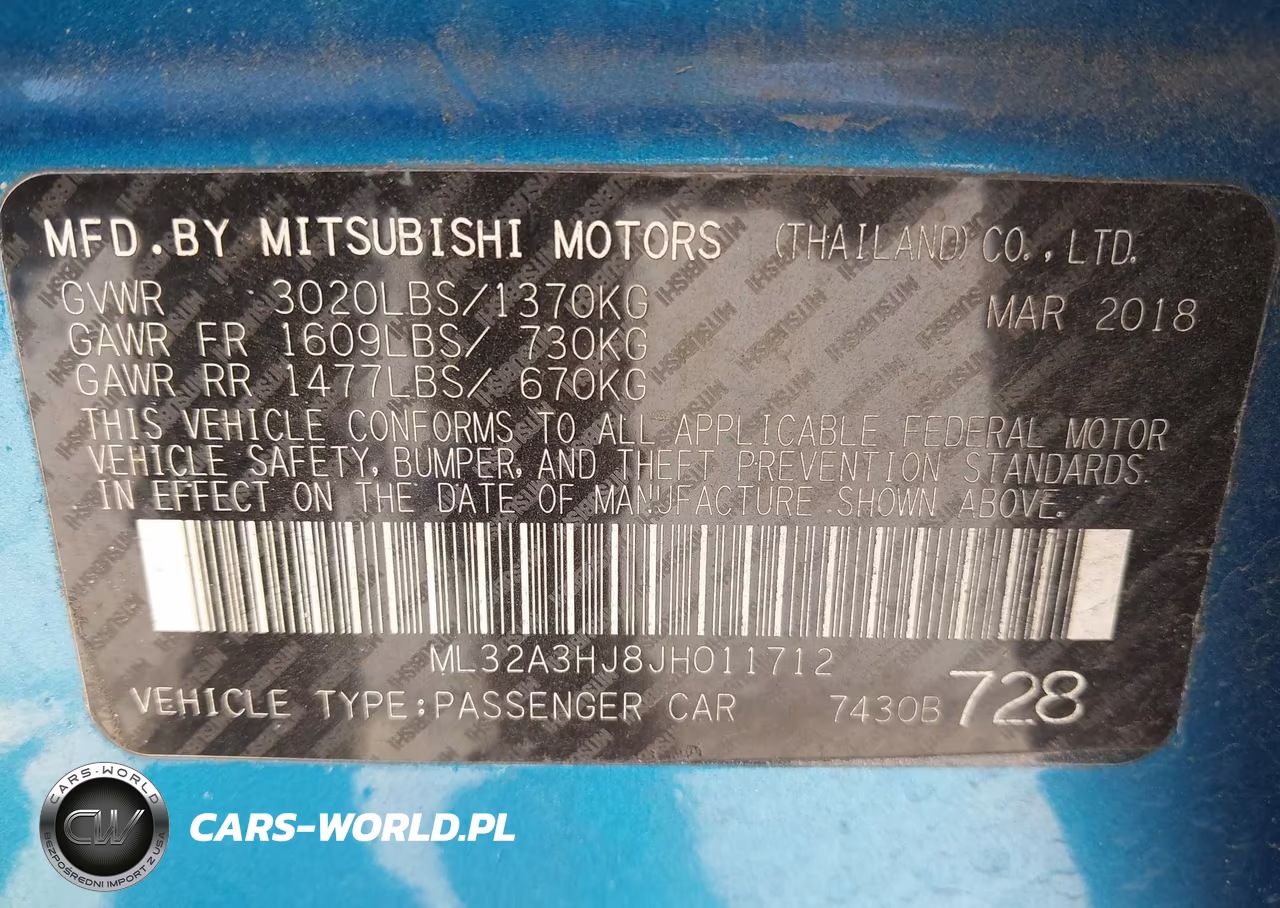 2018 Mitsubishi Mirage Es VIN:ML32A3HJ8JH011712 - 9