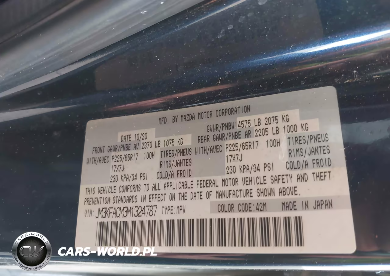 2021 Mazda Cx-5 Touring VIN:JM3KFACM3M1324787 - 9