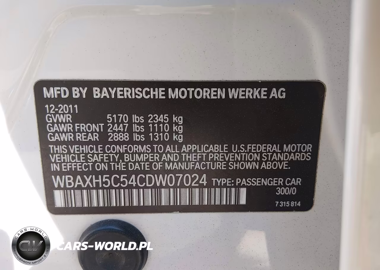 2012 BMW 528I xDrive VIN:WBAXH5C54CDW07024 - 9