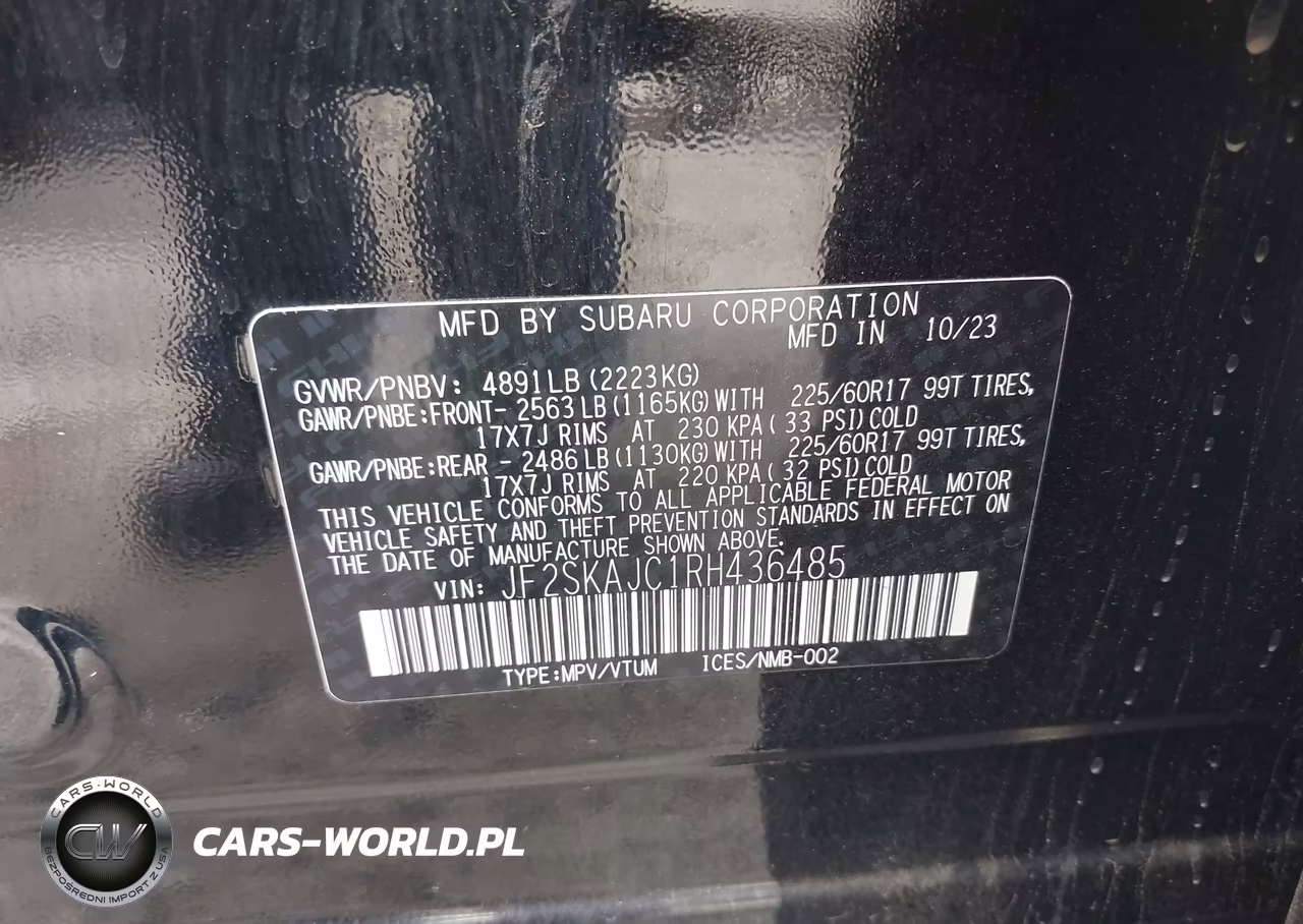 2024 Subaru Forester Wilderness VIN:JF2SKAJC1RH436485 - 9