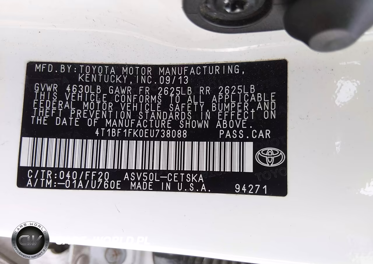 2014 Toyota Camry Se Sport VIN:4T1BF1FK0EU738088 - 9
