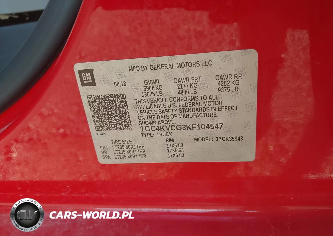 2019 Chevrolet Silverado 3500Hd Wt VIN:1GC4KVCG3KF104547 - 9