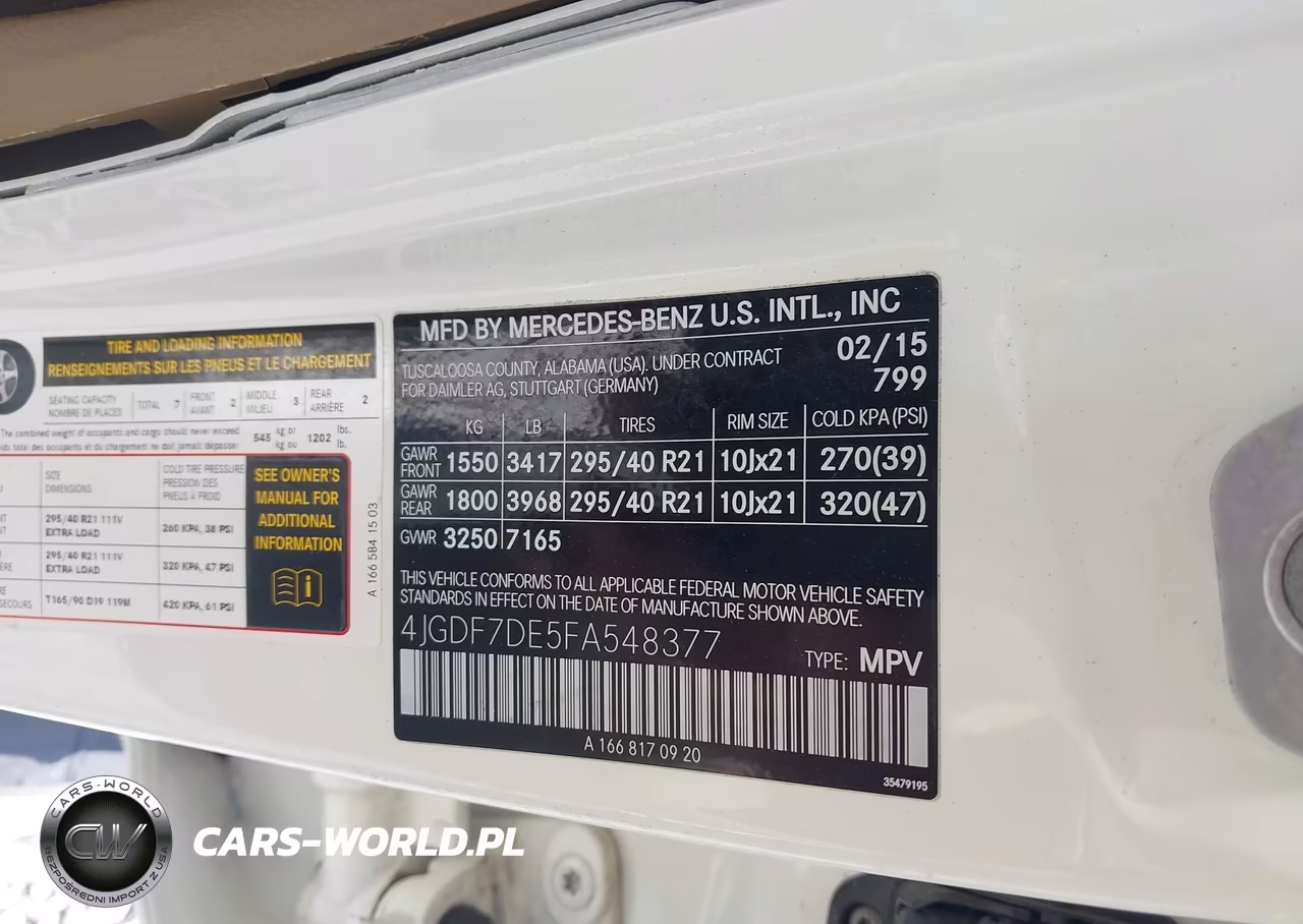 2015 Mercedes-Benz Gl 550 4Matic VIN:4JGDF7DE5FA548377 - 9