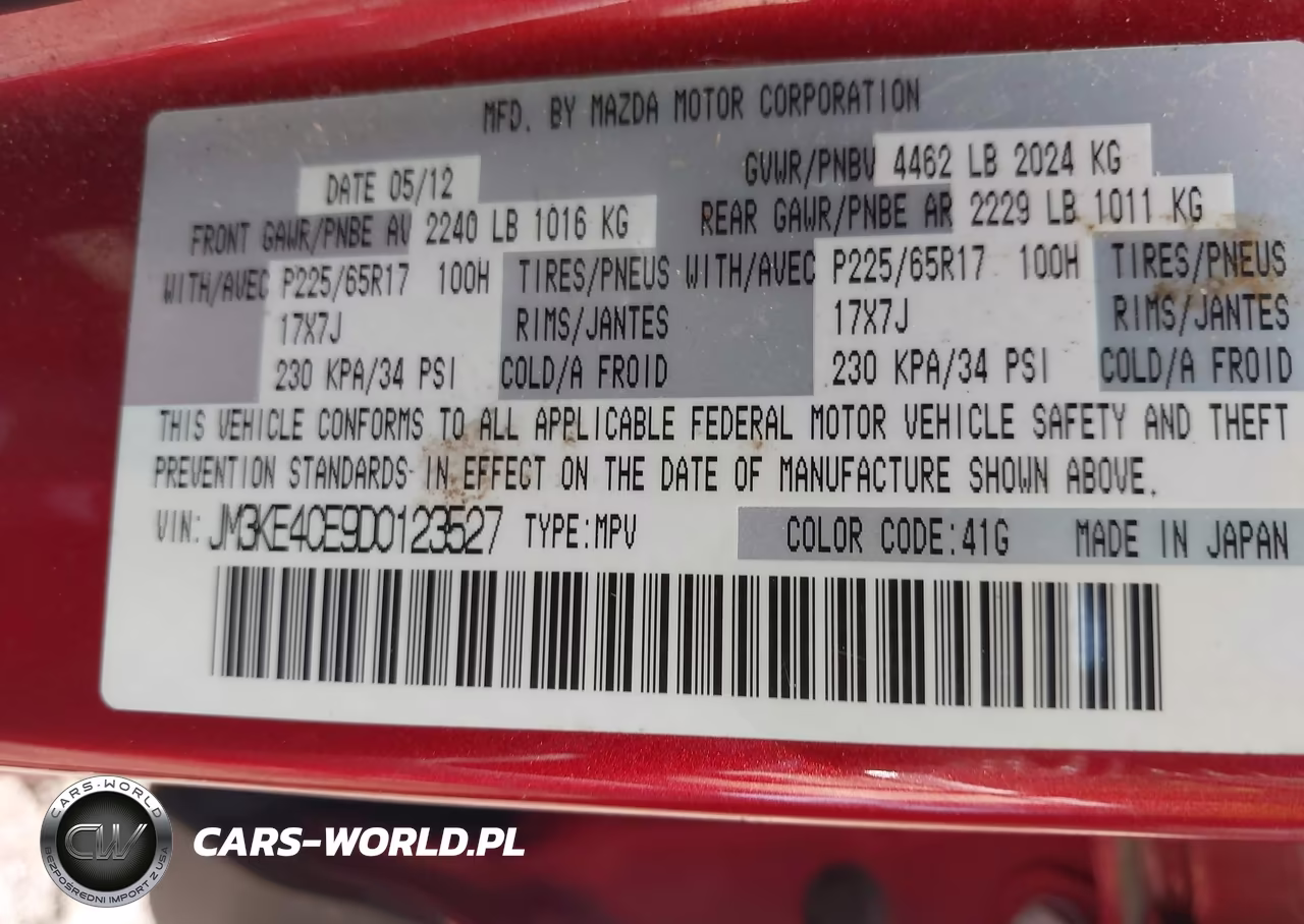 2013 Mazda Cx-5 Touring VIN:JM3KE4CE9D0123527 - 9