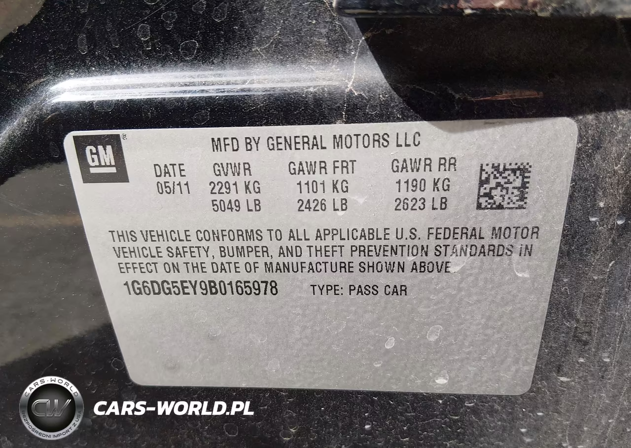 2011 Cadillac Cts Luxury VIN:1G6DG5EY9B0165978 - 9
