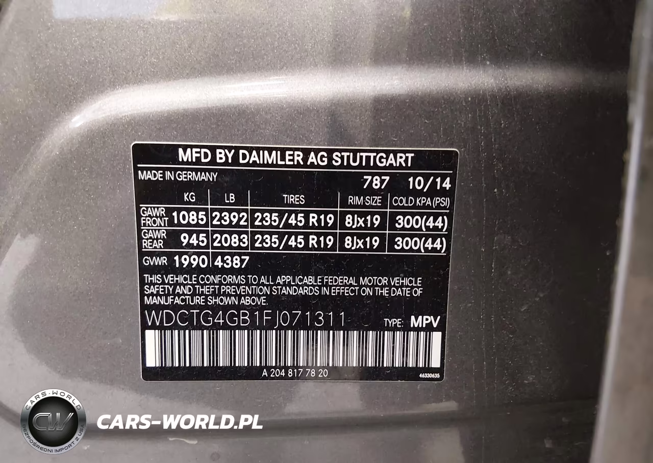 2015 Mercedes-Benz Gla 250 4Matic VIN:WDCTG4GB1FJ071311 - 9