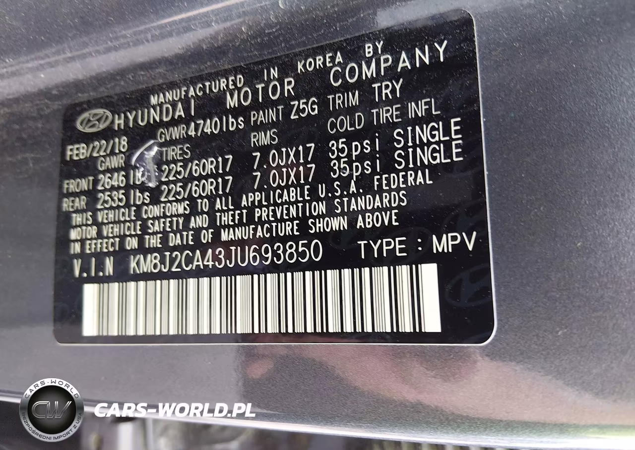 2018 Hyundai Tucson Se VIN:KM8J2CA43JU693850 - 9